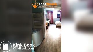 Massive log on hotel desk