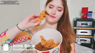 French Scat eat KFCSHIT at her mom's house????15#