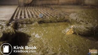 ManureFetish station in the cowshed - masturbating