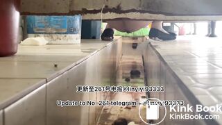 Beautiful girl poops in the toilet 21