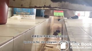 Beautiful girl poops in the toilet 21