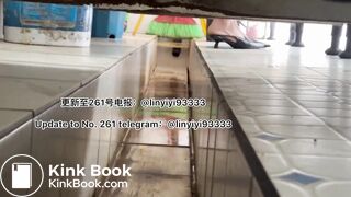 Beautiful girl poops in the toilet 22