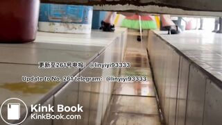 Beautiful girl poops in the toilet 22