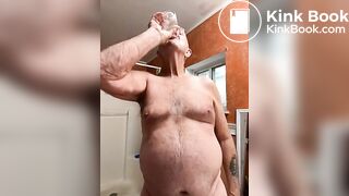 Washing down the shit I just ate