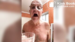 Washing down the shit I just ate