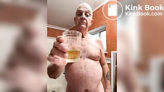 Washing down the shit I just ate