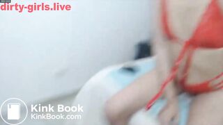 Thin latina tasting shit, drinking pee and make vo