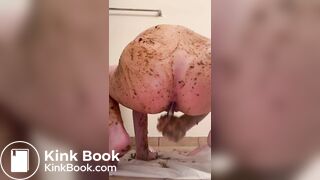 Shit spread shit eat and dirty ass dildo fuck