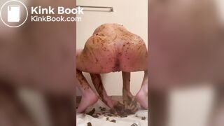 Shit spread shit eat and dirty ass dildo fuck