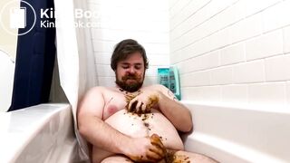 shit pig eater in the tub