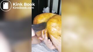 SLUT GETS SHIT ON AND HAS IT SMEARED ALL OVER HER