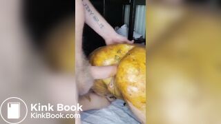 SLUT GETS SHIT ON AND HAS IT SMEARED ALL OVER HER