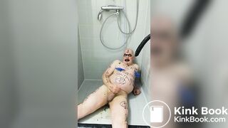 satan slave gets an enema session on orders of sat