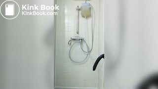 satan slave gets an enema session on orders of sat