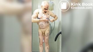 satan slave gets an enema session on orders of sat