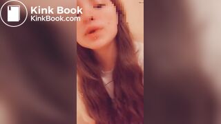 Sexy girl eats her shit in a bathtub