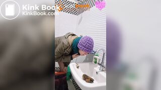 Naughty Ashram Sink Shit Cum