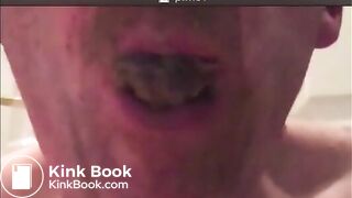 old man eating his shit