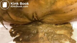 Filthy girl makes a liquid mess