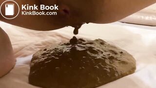 Filthy girl makes a liquid mess