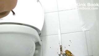 Girls pissing in shops