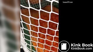 Girls pissing in shops