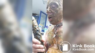 Mit Scheisse einreiben und Scheisse essen