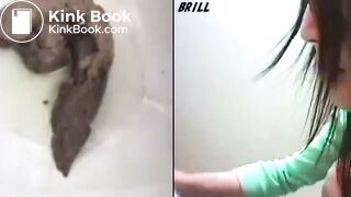 SCAT - Asian girls pooping in the toilet 4