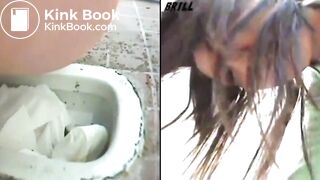 SCAT - Asian girls pooping in the toilet 4