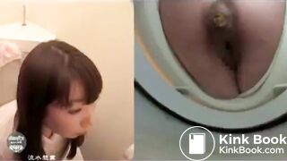 SCAT - Asian girls pooping in the toilet 7