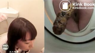 SCAT - Asian girls pooping in the toilet 7