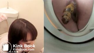 SCAT - Asian girls pooping in the toilet 7