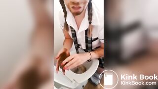 SCAT - Asian girls pooping in the toilet 5