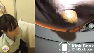 SCAT - Asian girls pooping in the toilet 7