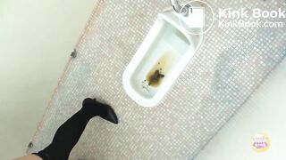 SCAT - Asian girls pooping in the toilet 2