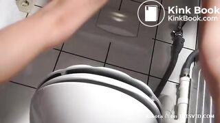 Tight womens asses pooping in public toilets