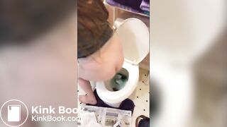 Tight womens asses pooping in public toilets