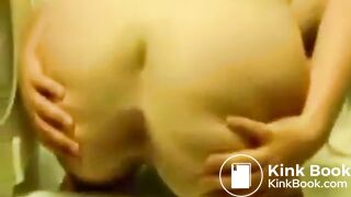 Tight womens asses pooping in public toilets