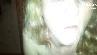 She gets shit in her mouth and she swallows