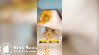 Kacke wichsen in der Wanne