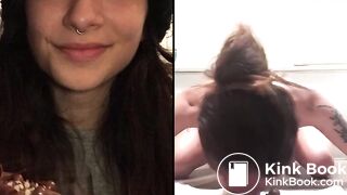 cute girl shits