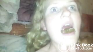 Original title: Wife toilet slave must eat shit