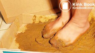 sexy chinese feet full of dog scat in pantyhose 6