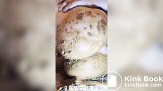 Anal play with my whole body full of poo @scatdark