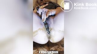 Anal play with my whole body full of poo @scatdark