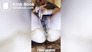 Anal play with my whole body full of poo @scatdark