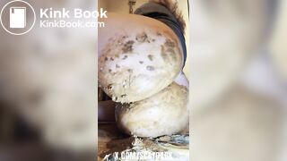 Anal play with my whole body full of poo @scatdark