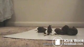 Milf pushing out a big turd for us