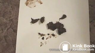 Milf pushing out a big turd for us