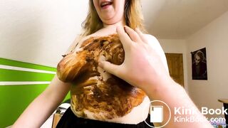 Girlfriend Brown Surprise scat fuck, dirty anal